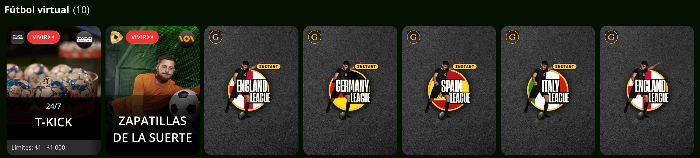 Apuestas en eSports y eventos deportivos virtuales en Wild Casino